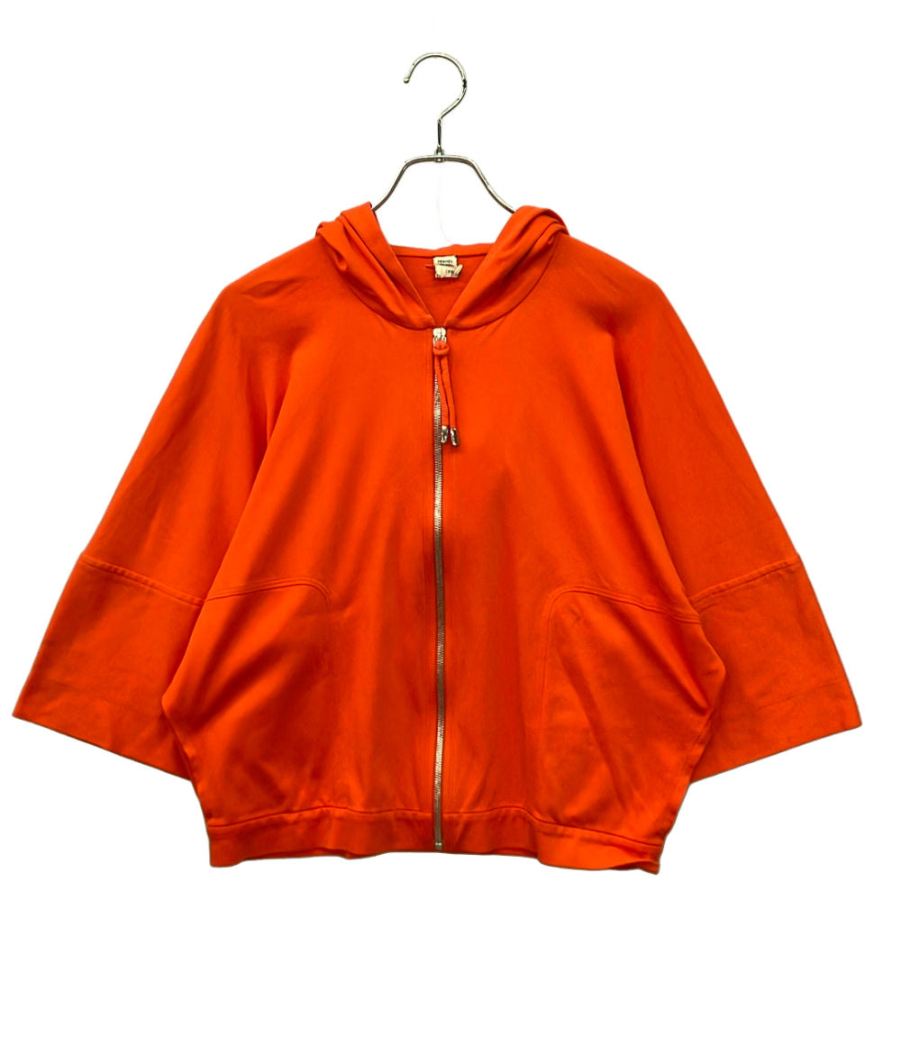 HERMES 半袖パーカー クロップド丈 レディース SIZE 42 (L) エルメス