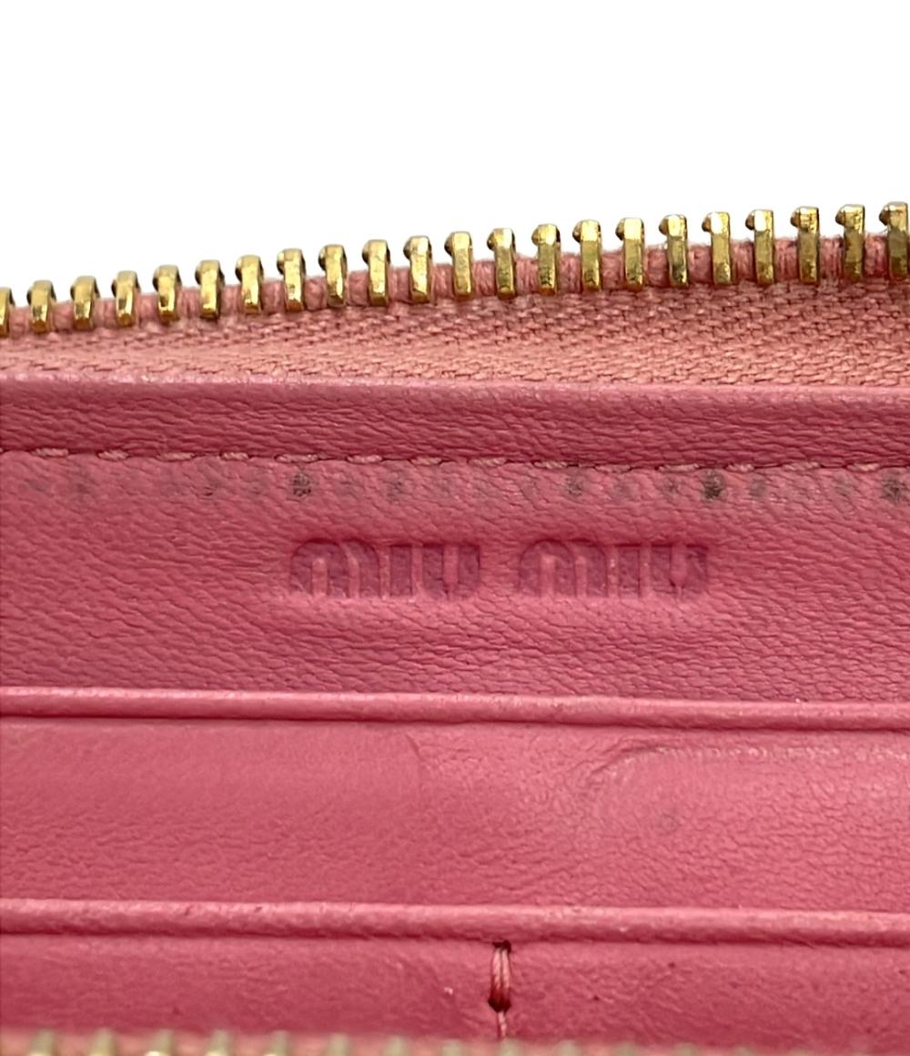 Miu Miu ラウンドファスナー長財布 レディース ミュウ ミュウ