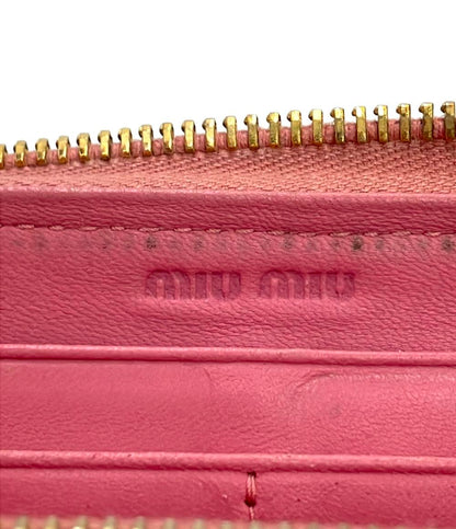 Miu Miu ラウンドファスナー長財布 レディース ミュウ ミュウ