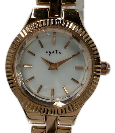 agete 腕時計 クオーツ シェル レディース アガット