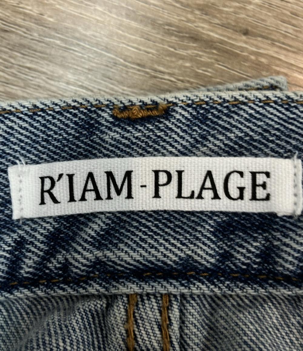 R'IAM-PLAGE デニムパンツ SUPER LOOSE  ダメージ加工 25-030-922-6050-4-0 レディース SIZE 36 (S) リアムプラージュ