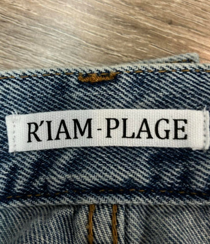R'IAM-PLAGE デニムパンツ SUPER LOOSE  ダメージ加工 25-030-922-6050-4-0 レディース SIZE 36 (S) リアムプラージュ