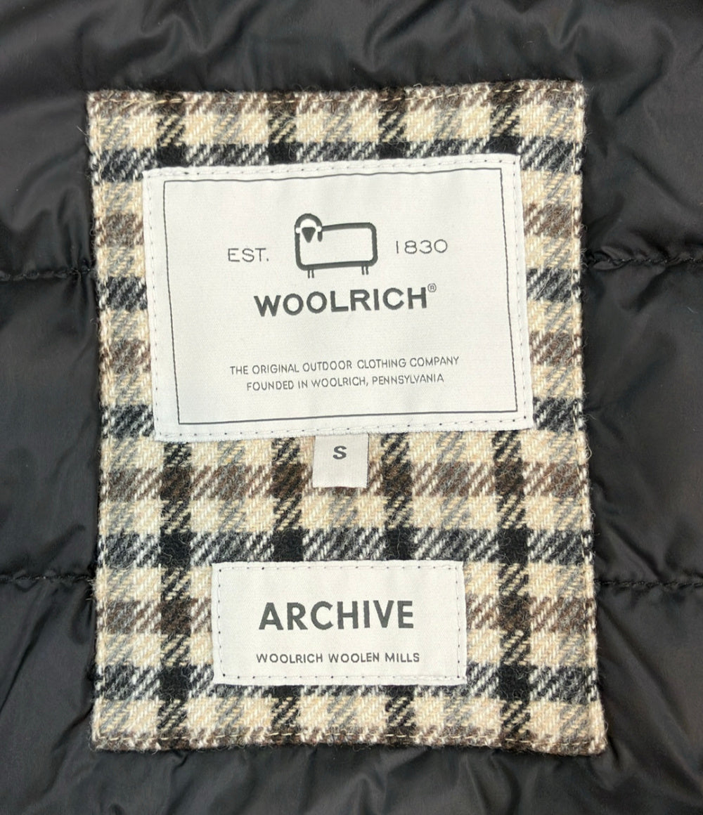 美品 WOOLRICH ダウンジャケット Alaskan Wool Check Overshirt ARCHIVEラインWOOLRICH WOOLEN MILLS メンズ SIZE S ウールリッチ