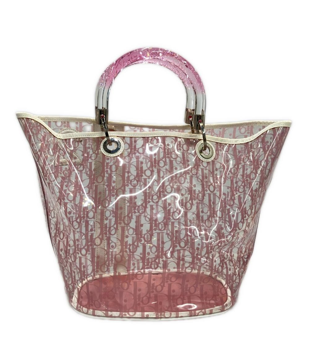 Christian Dior ハンドバッグ トートバッグ ビニール ポーチ付き トロッター レディース クリスチャンディオール