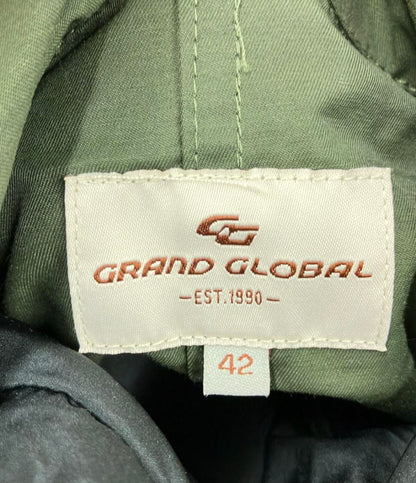 美品 グランドグローバル ラクーンファーモッズコート メンズ SIZE 42 (L) grand global