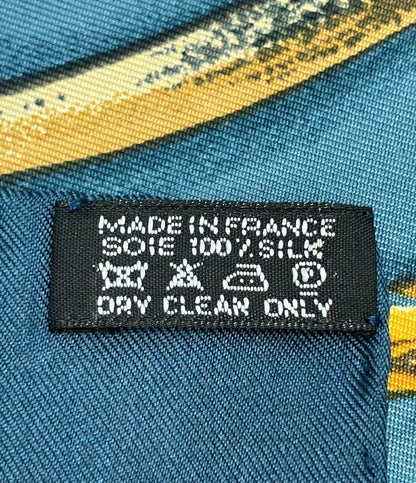 美品 エルメス スカーフ シルク100% カレ90 Céramique Ottomane レディース HERMES