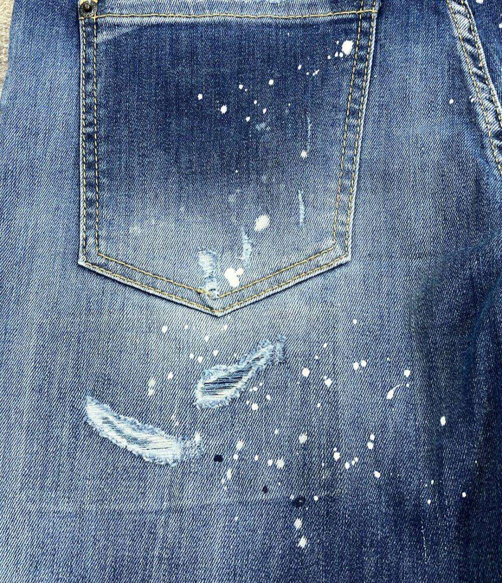 DSQUARED2 リペアペンキ加工 デニムパンツ レディース SIZE 38 ディースクエアード