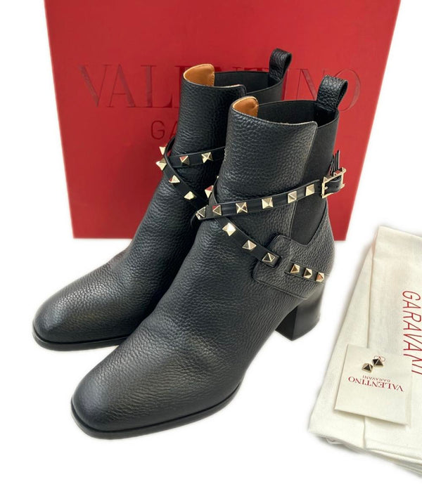Valentino Garavani ロックスタッズ アンクルブーツ レディース SIZE 39 ヴァレンティノ・ガラヴァーニ