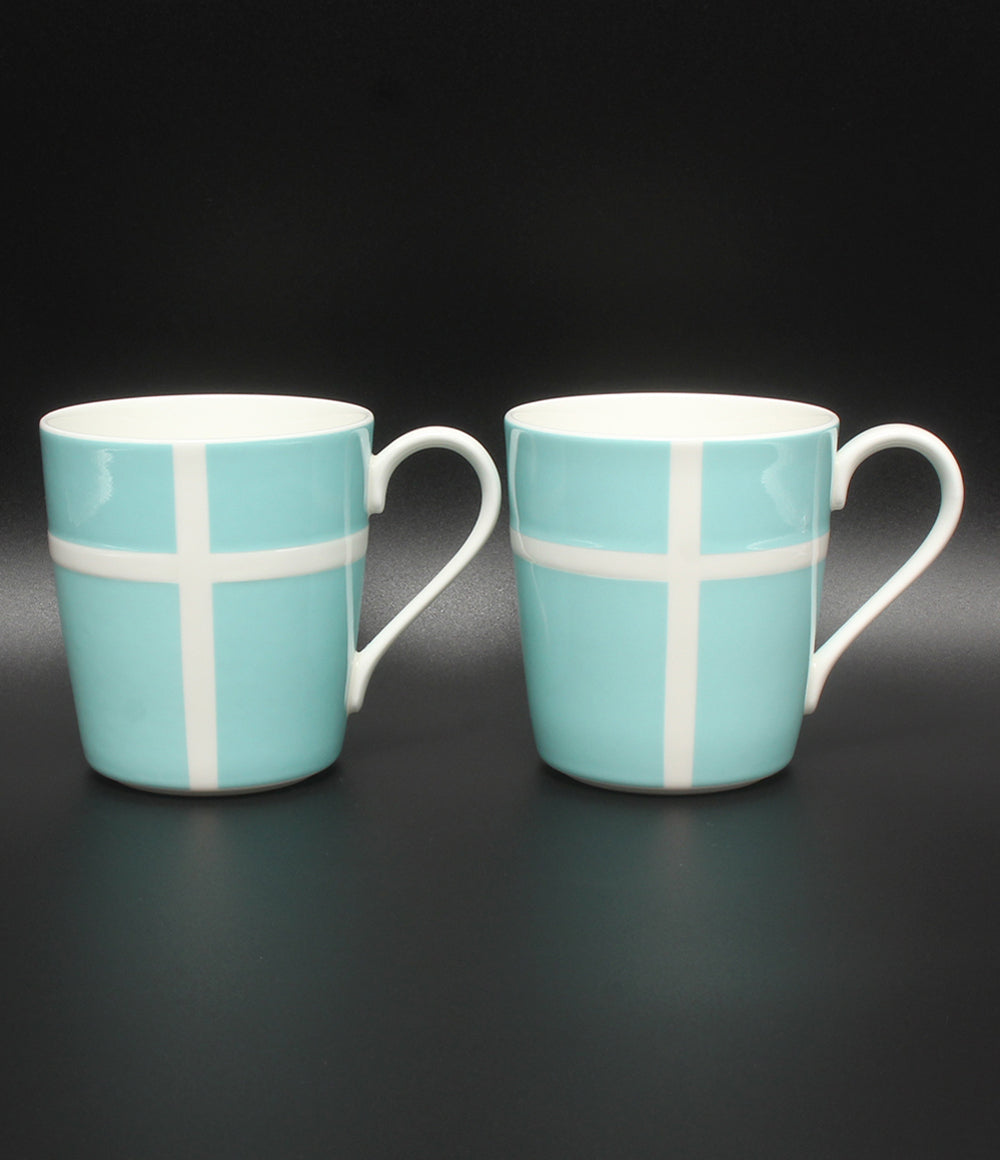 美品 Tiffany & Co. マグカップ 2点セット ペア ブルーボックス ティファニー