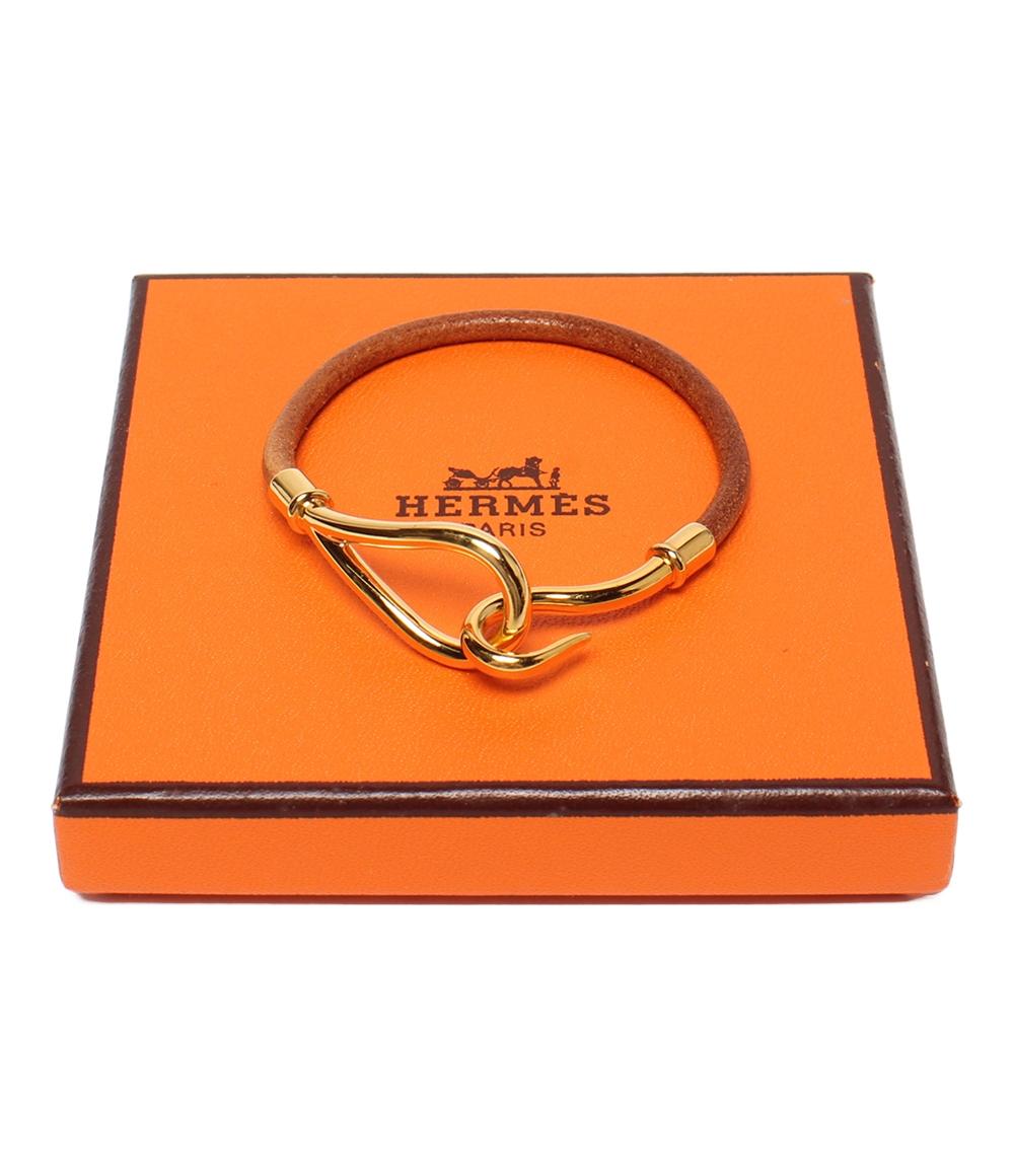 正規品 エルメス Hermès バングル ジャンボレザー 箱 ショッパー 美品 HERMES（エルメス） バングル/ブレスレット ジャンボブレス 編み込み