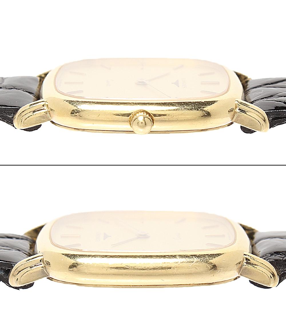 ロンジン 腕時計 K18 スクエア クオーツ ゴールド メンズ LONGINES