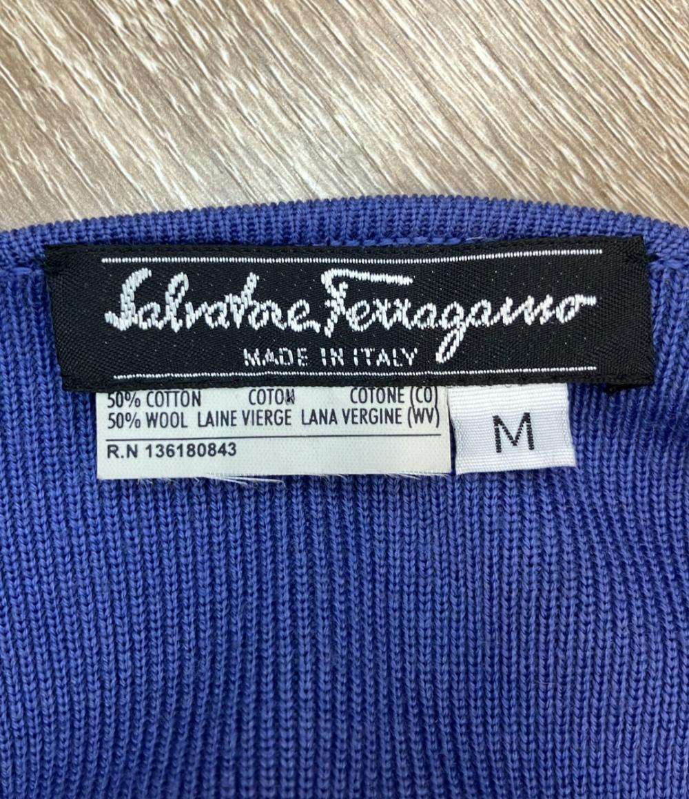 Salvatore Ferragamo ロングニットカーディガン 長袖 レディース SIZE M サルヴァトーレフェラガモ