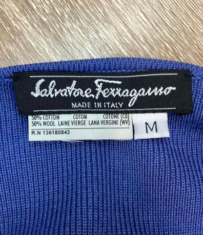 Salvatore Ferragamo ロングニットカーディガン 長袖 レディース SIZE M サルヴァトーレフェラガモ