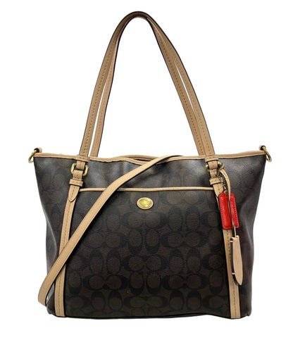 COACH 2WAY トートバッグ ショルダーバッグ 斜め掛け シグネチャー F26186 レディース コーチ