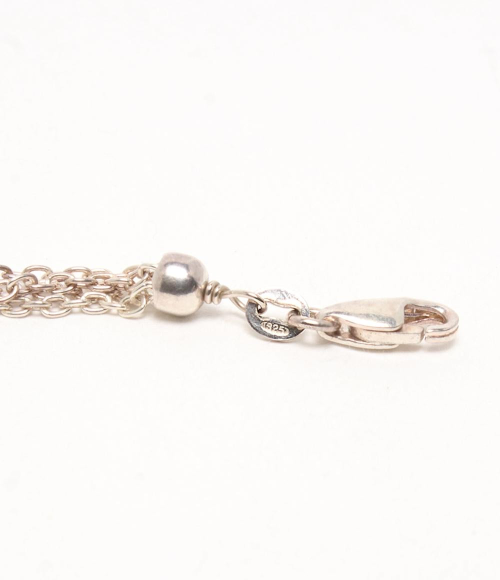 4連ネックレス ブレスレット SV925 七宝 エマイユ 2点セット レディース