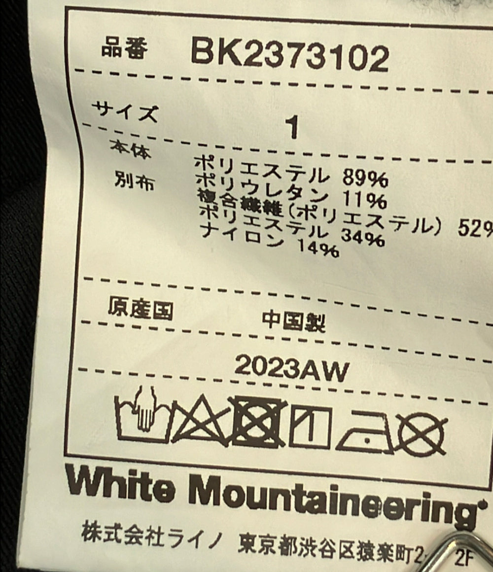 WHITE MOUNTAINEERING 長袖シャツ プルオーバー スキッパー 撥水 撥油 UVカット 接触冷感 TECH RAGLAN PULLOVER SHIRT BK2373102 メンズ SIZE 1 (M)