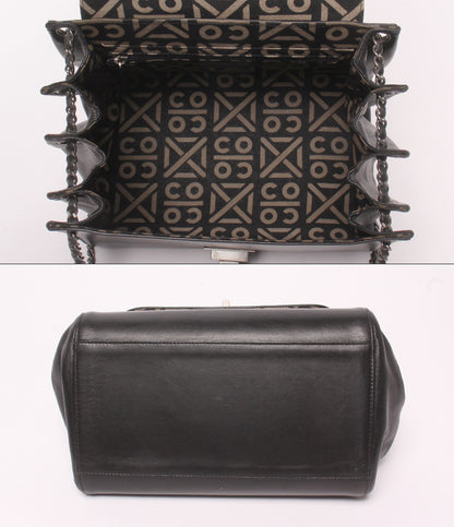 CHANEL チェーンショルダーバッグ 肩掛け 斜め掛け シルバー金具 6番台 チョコバー 2.55 レディース シャネル