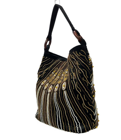 コキュ ショルダーバッグ ビジュー レディース cocue