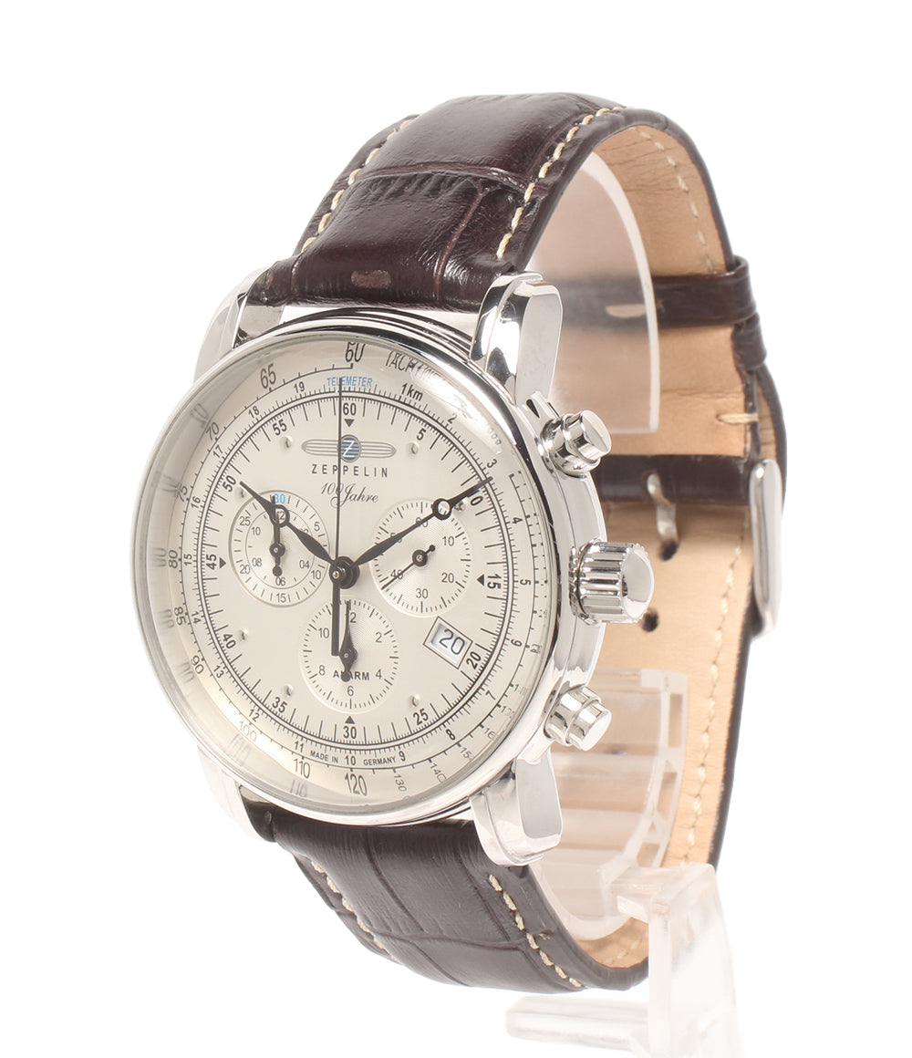 美品 ZEPPELIN 腕時計 100周年記念 クオーツ 7680-1 メンズ ツェッペリン