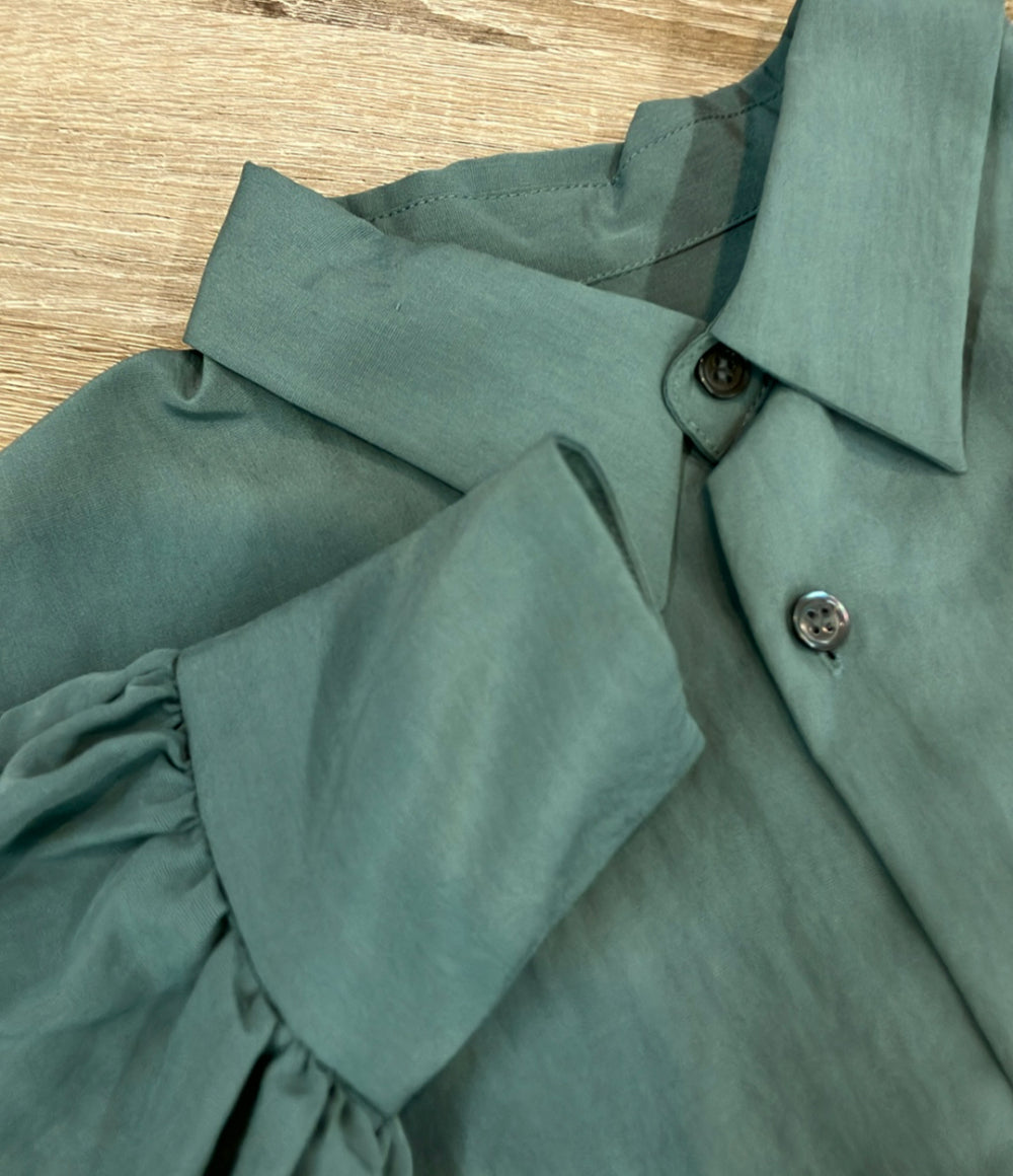 heliopole 長袖シャツ VINTAGE POPLIN REGULAR SHIRT タグ付き フロントボタン レディース SIZE 38 (M) エリオポール