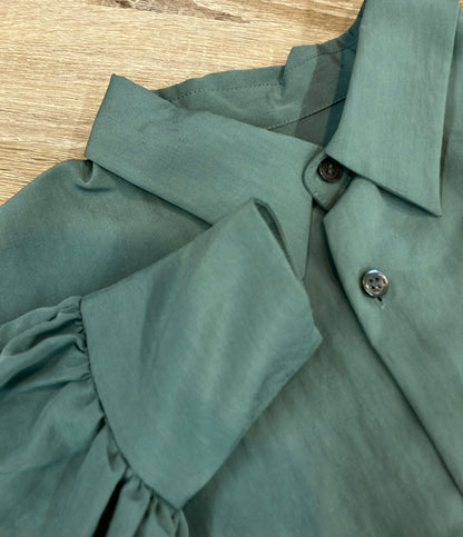 heliopole 長袖シャツ VINTAGE POPLIN REGULAR SHIRT タグ付き フロントボタン レディース SIZE 38 (M) エリオポール
