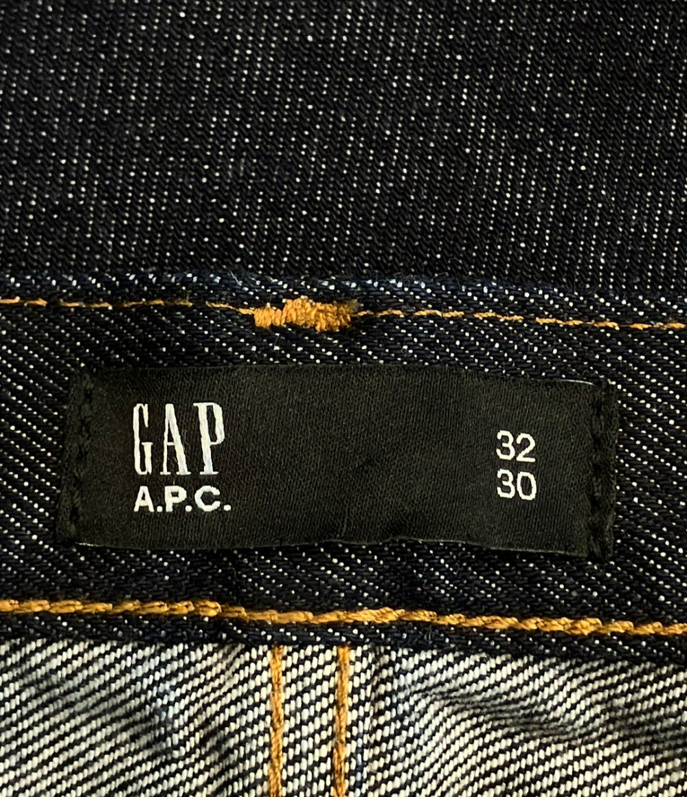 美品 GAP A.P.C. リラックスフィット ストレートデニムパンツ メンズ SIZE 32 ギャップ アーペーセー