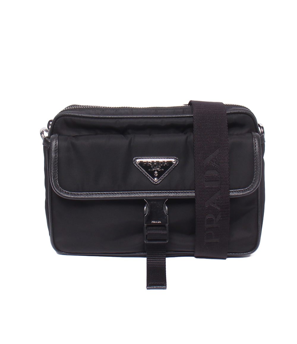 美品 PRADA ショルダーバッグ 斜め掛け RE-NYLON 2VH133 レディース メンズ プラダ
