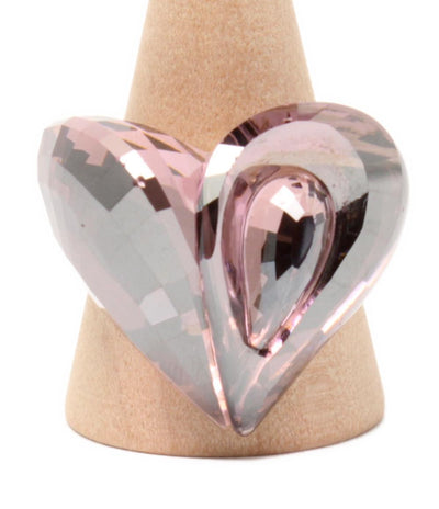 SWAROVSKI リング 指輪 ハートモチーフ レディース SIZE 17号 スワロフスキー