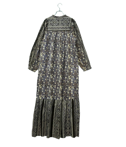 Sara mallika 長袖ワンピース 花柄 020452SB1 レディース SIZE M サラマリカ