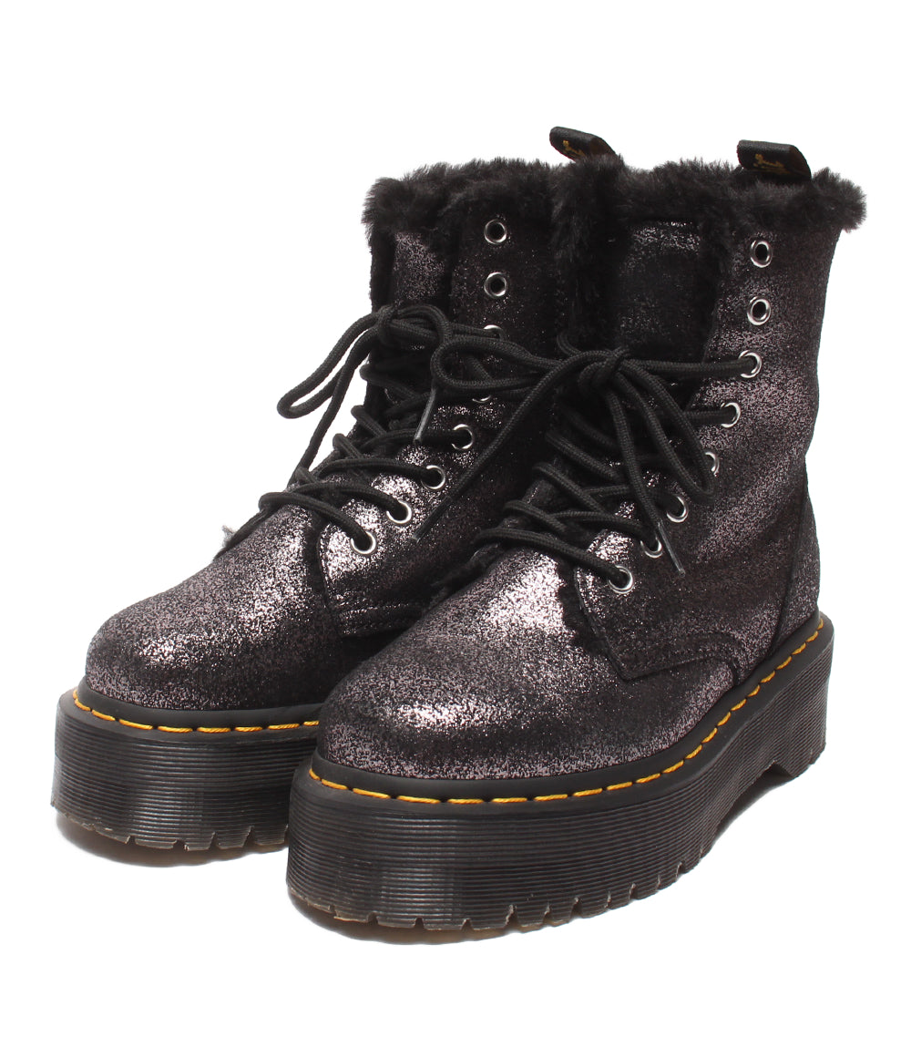美品 Dr.Martens ショートブーツ ８ホール 厚底 ファー JADON FL レディース メンズ SIZE 3 (22cm) ドクターマーチン