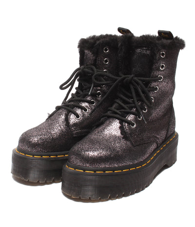 美品 Dr.Martens ショートブーツ ８ホール 厚底 ファー JADON FL レディース メンズ SIZE 3 (22cm) ドクターマーチン