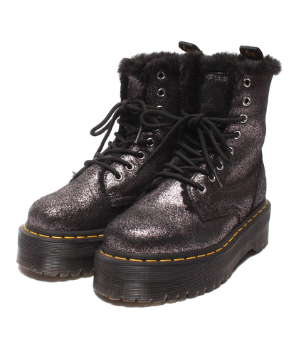 美品 Dr.Martens ショートブーツ ８ホール 厚底 ファー JADON FL レディース メンズ SIZE 3 (22cm) ドクターマーチン