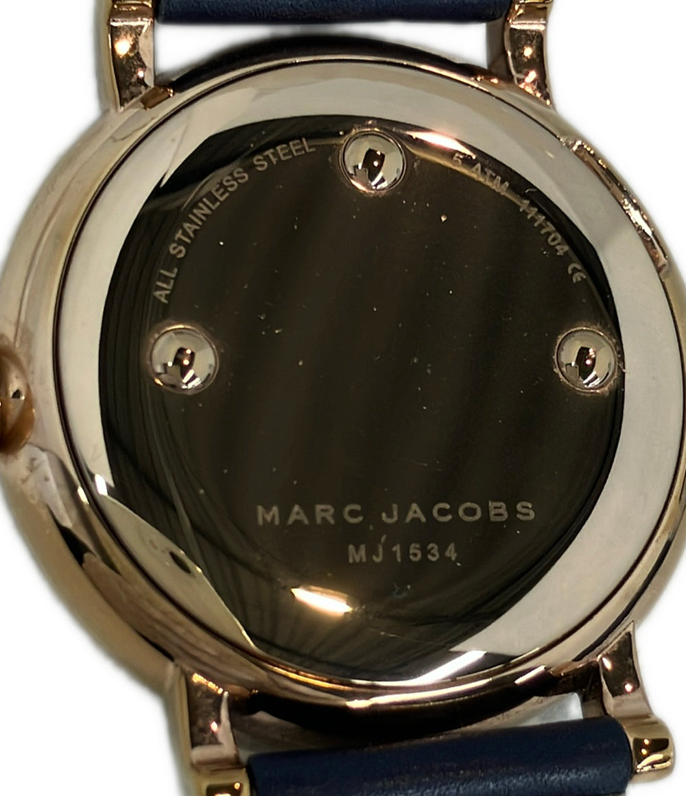 MARC BY MARC JACOBS 腕時計 クオーツ ネイビー MJ1534 レディース