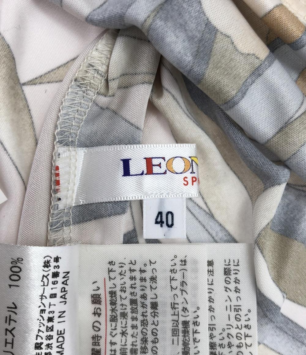 美品 レオナール 花柄カットソー レディース SIZE 40 (M) LEONARD