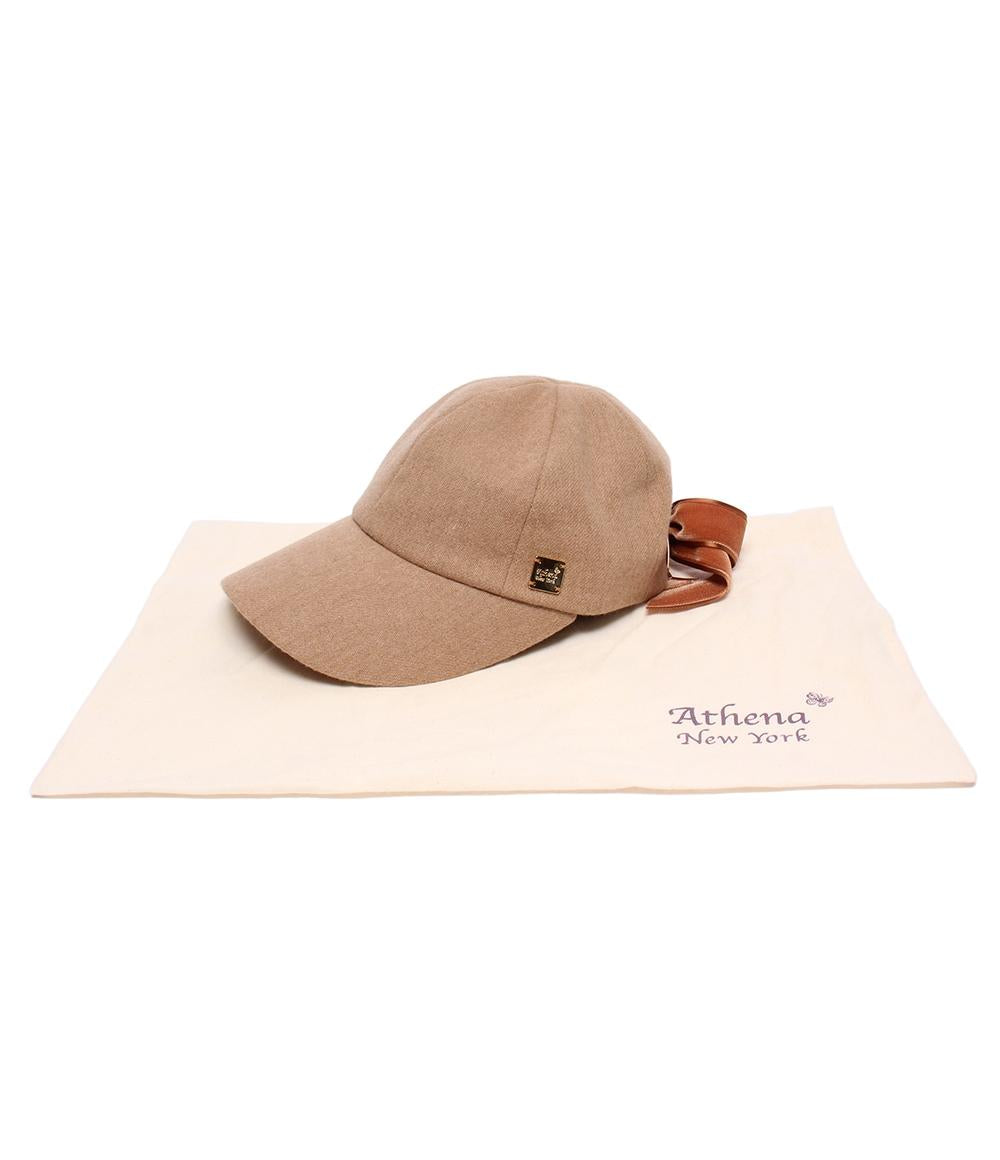 美品 Athena New York キャップ リボン レディース アシーナ
