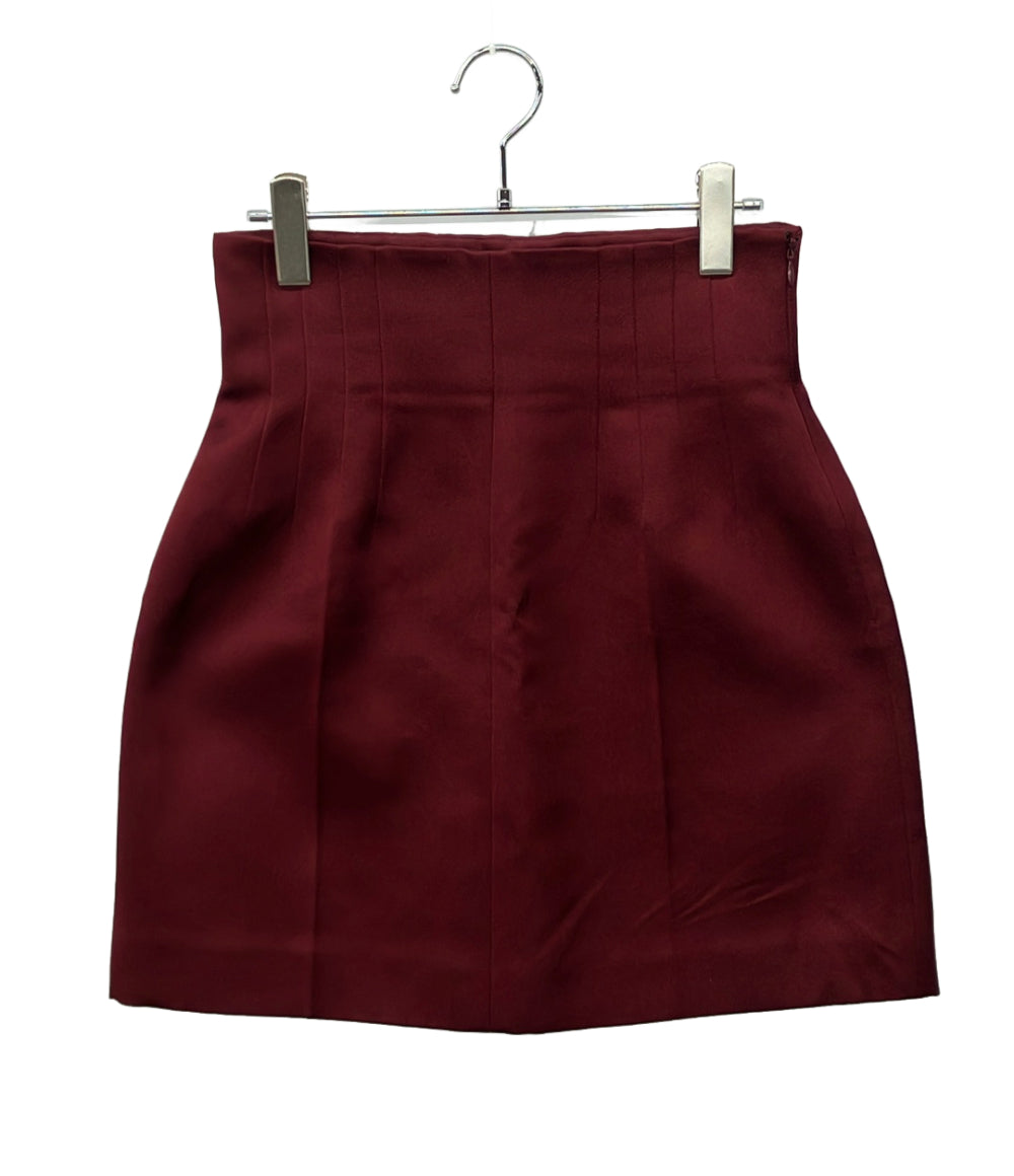 美品 PRADA ミニスカート シルク100% レディース SIZE 38 (M) プラダ