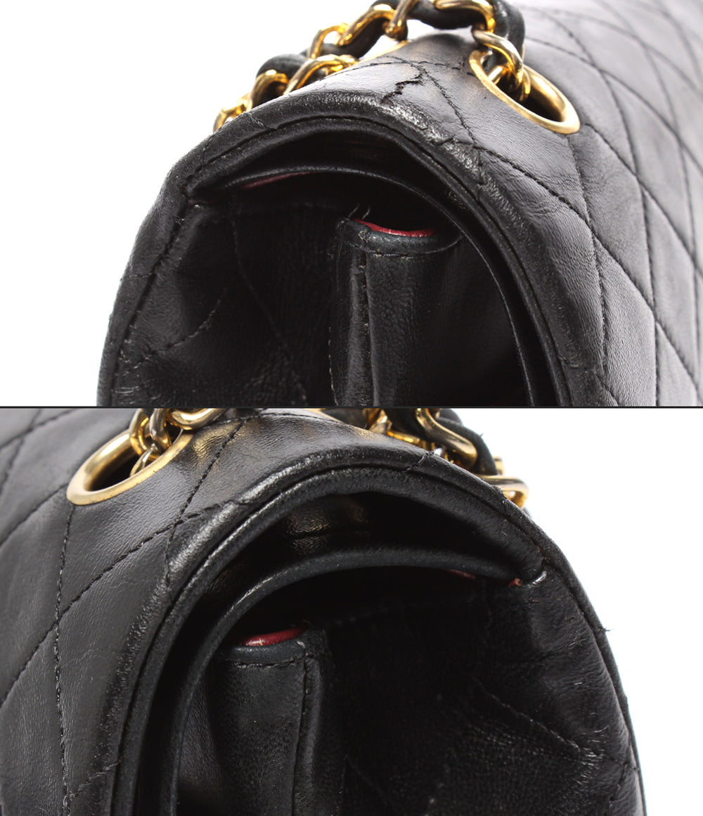 CHANEL チェーンショルダーバッグ ダブルチェーン ダブルフラップ