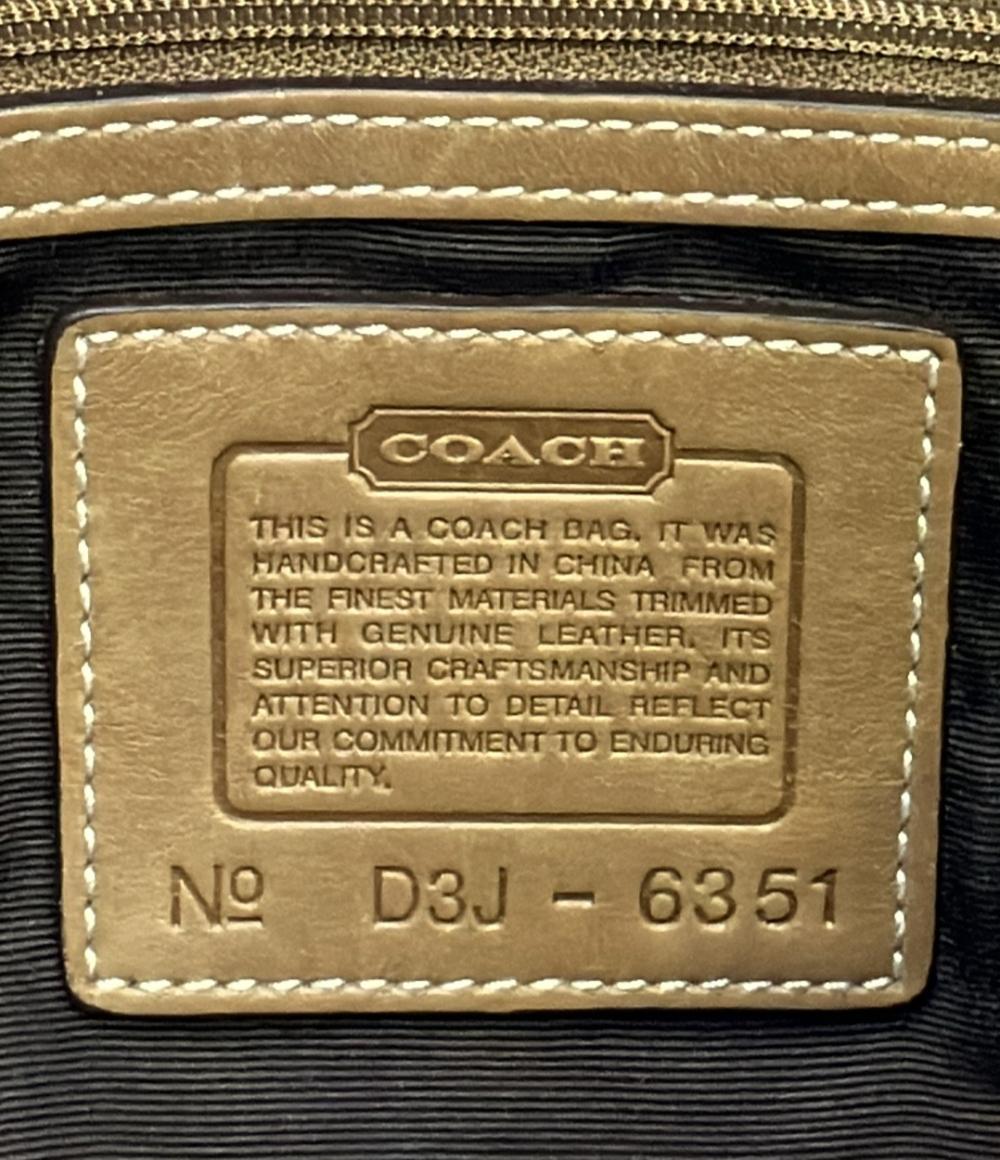 美品 COACH ショルダーバッグ 肩掛け ハンドバッグ ミニシグネチャー 6351 レディース コーチ