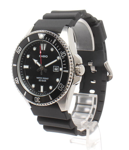 CASIO 腕時計 クオーツ ブラック MDV-107 メンズ カシオ
