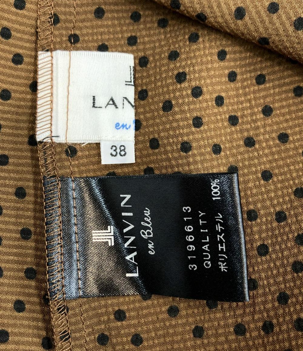 美品 LANVIN en Bleu リボンタイブラウス レディース SIZE 38 (S) ランバンオンブルー
