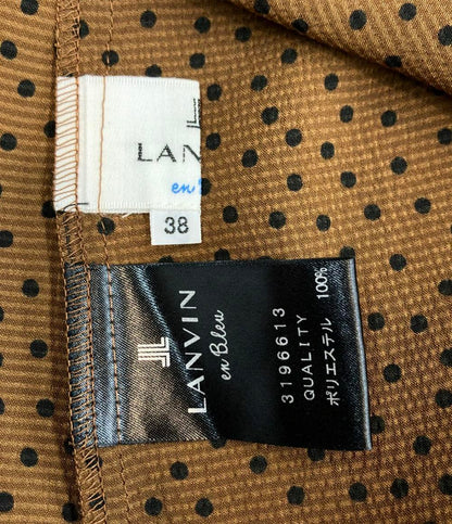 美品 LANVIN en Bleu リボンタイブラウス レディース SIZE 38 (S) ランバンオンブルー