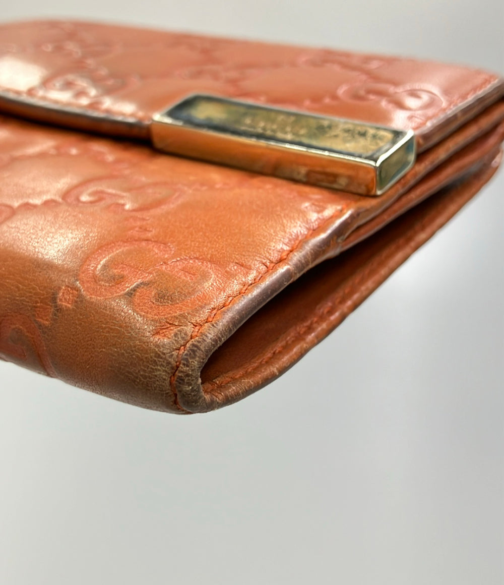 GUCCI ダブルホック 二つ折り財布 グッチシマ 257015 493075 レディース グッチ