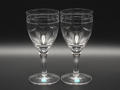 美品 ティファニー ワイングラス 2点セット ペア アトラス TIFFANY&Co.