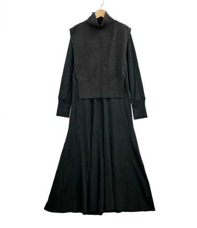 エミ ニットベスト付 長袖ワンピース レディース SIZE F (M) emmi