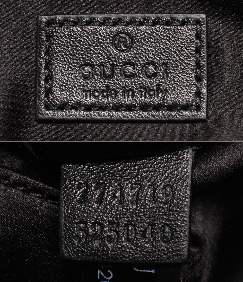 美品 グッチ ワンショルダーバッグ シルバー金具 ホースビットスリム GGキャンバス デニム 774719 525040 レディース GUCCI