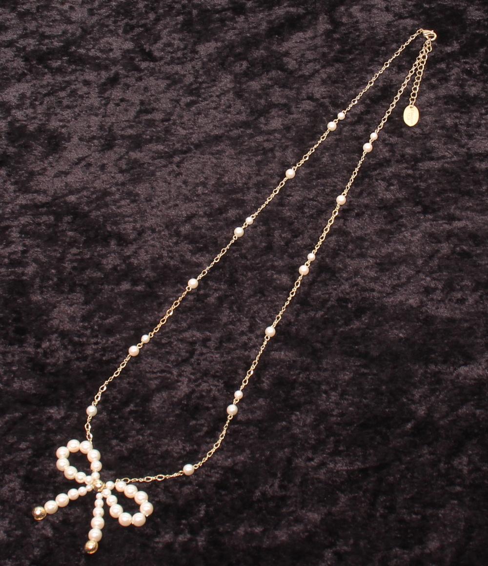 美品 NOJESS ネックレス K10 ダイヤ 0.066ct フラワーモチーフ 花