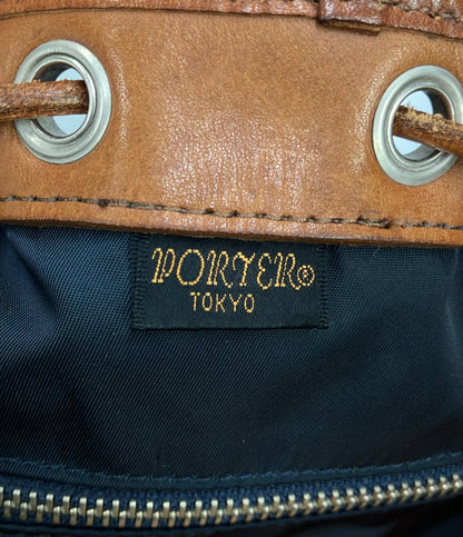 PORTER ハンドバッグ ショルダーバッグ 2WAY斜め掛け ドローストリング メンズ ポーター