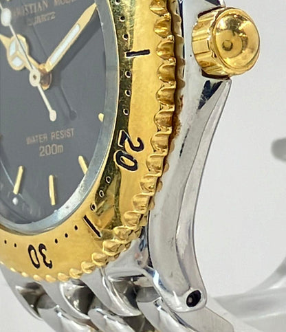 CHRISTIAN MODE 腕時計 クオーツ ブラック CM-0008 メンズ クリスチャンモード