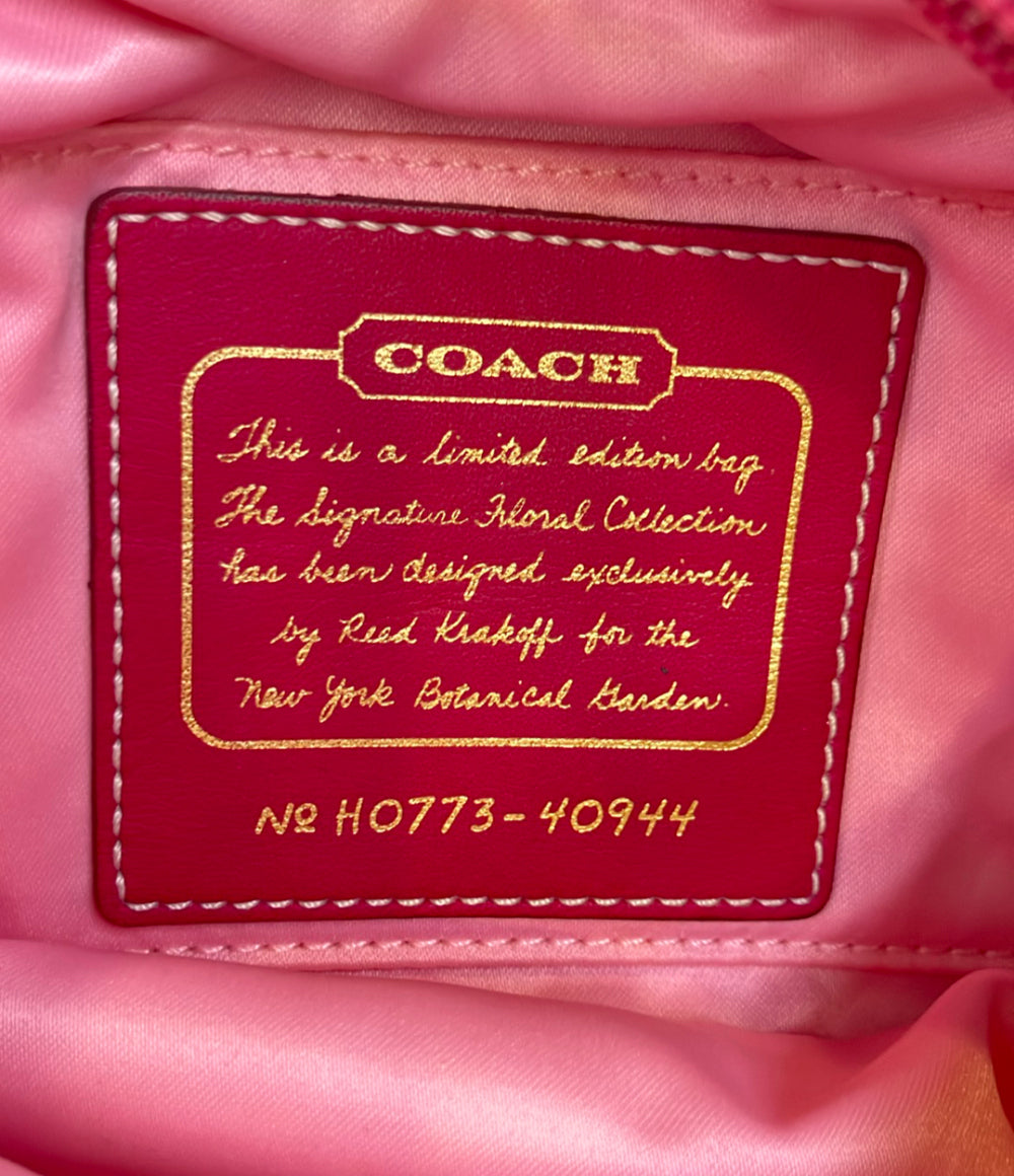 COACH ポーチ ハンドバッグ 花 フラワー シグネチャー 40944 レディース コーチ