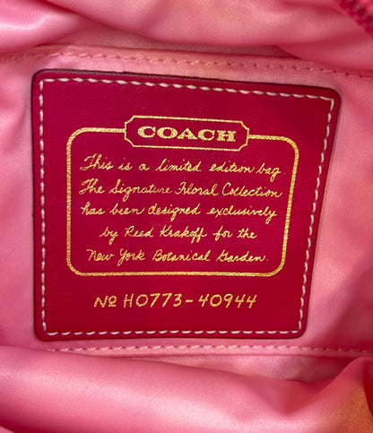 COACH ポーチ ハンドバッグ 花 フラワー シグネチャー 40944 レディース コーチ